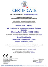 Load image into Gallery viewer, Neonatal ventilator circuit certificate