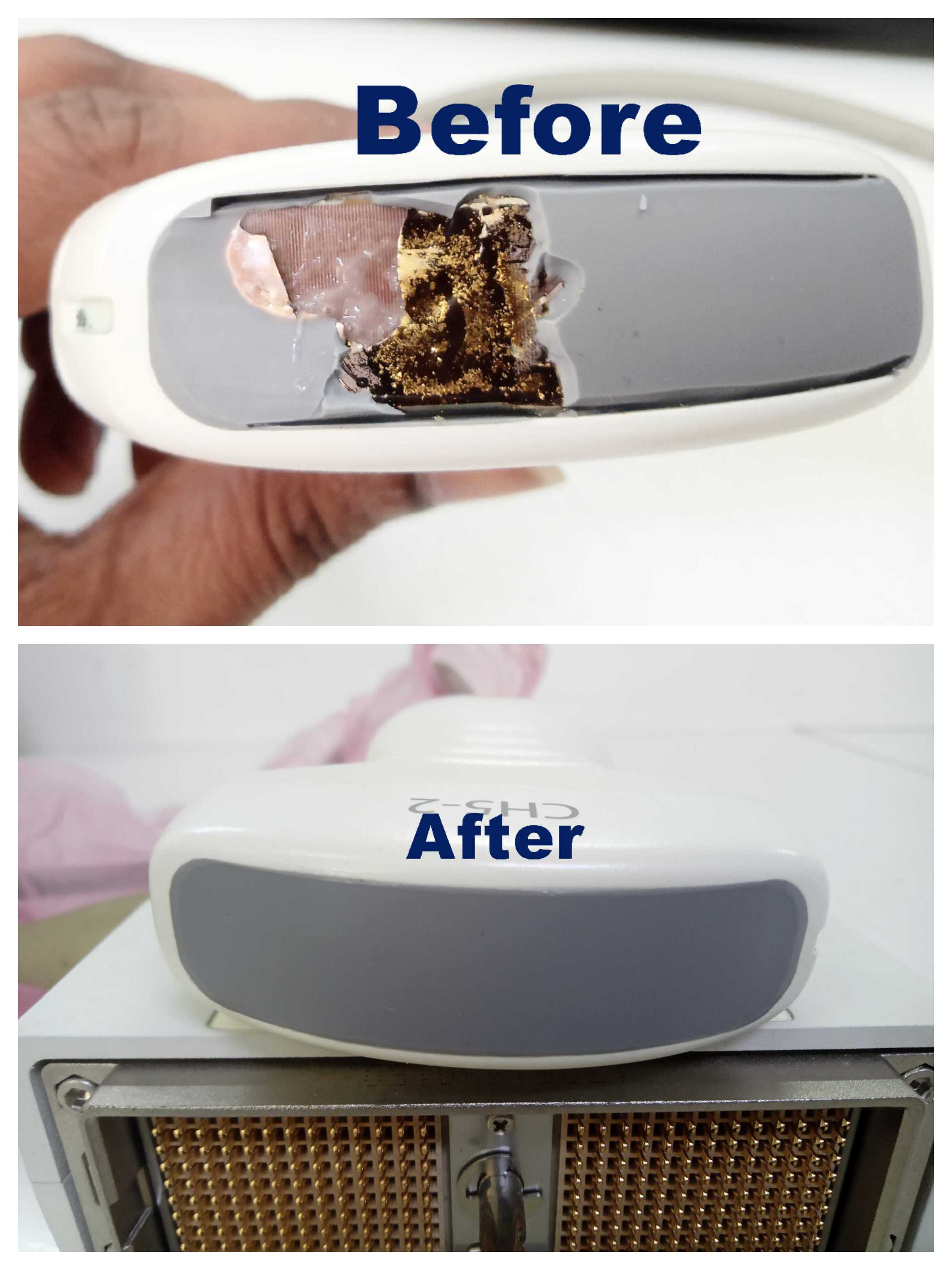 Service For Convex Acoustic Lens Replacement