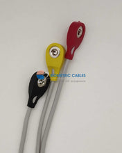Load image into Gallery viewer, 3 lead button ecg cable