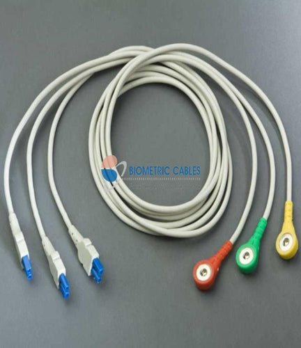 3 Lead ecg lead  Wires(Button/snap) Ge Lead