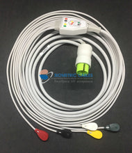 Load image into Gallery viewer, 5 Lead Button Snap ECG Cable