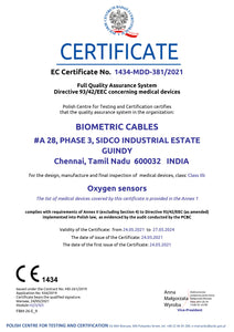 fluke Oxygen sensor ce certificate 